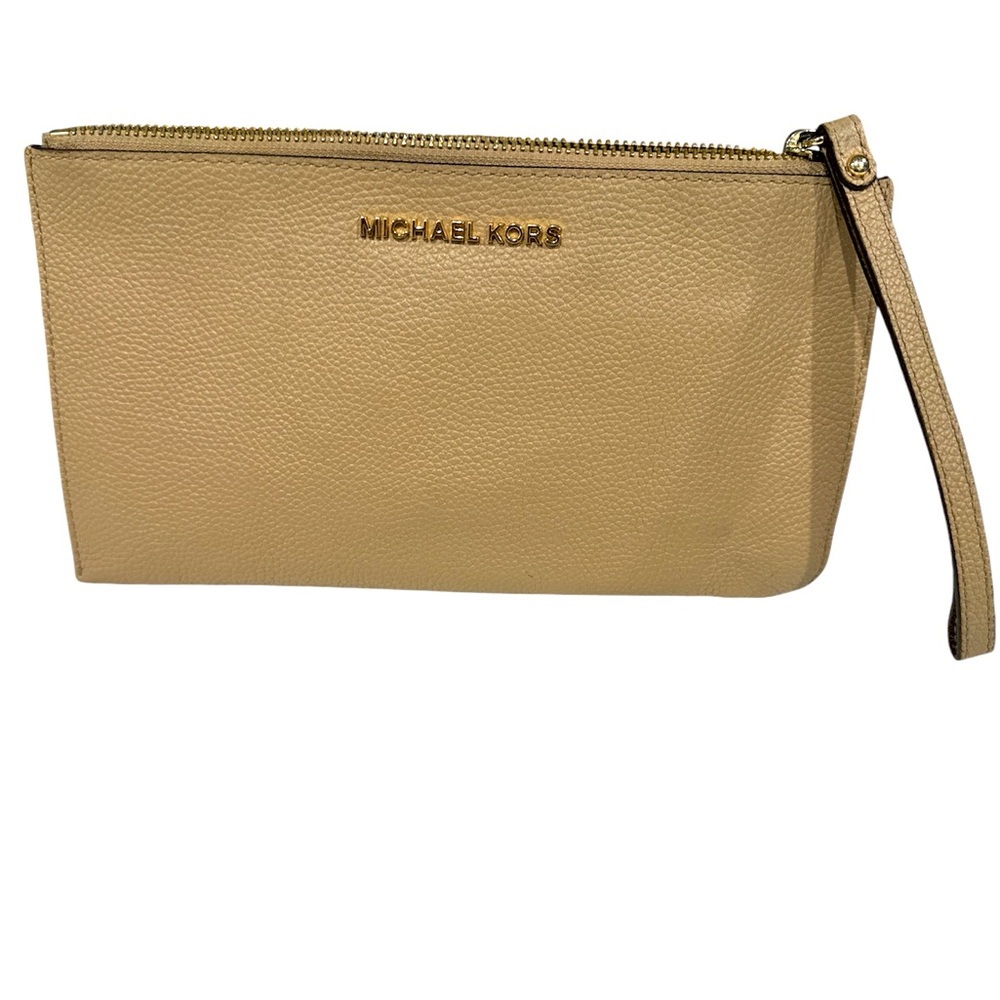 MICHAEL KORS JET SET MEDIUM WRISTLET CAMEL ONE SIZE